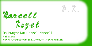 marcell kszel business card